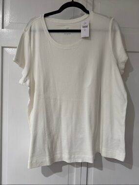 J. Jill Scoop Neck Short-Sleeve Top